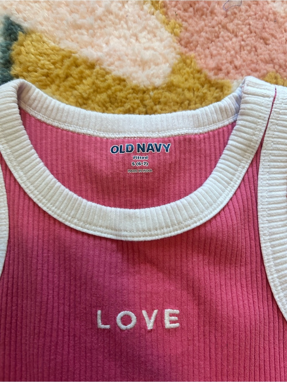 Pink Rippled Tank - Picture 2 of 2
